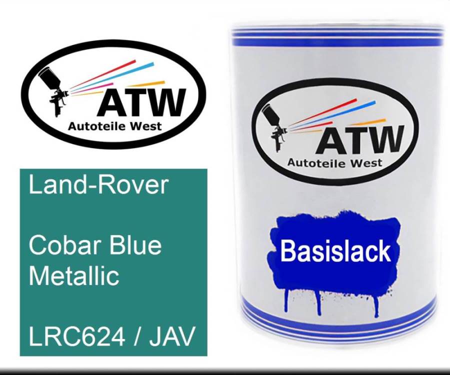 Land-Rover, Cobar Blue Metallic, LRC624 / JAV: 500ml Lackdose, von ATW Autoteile West.